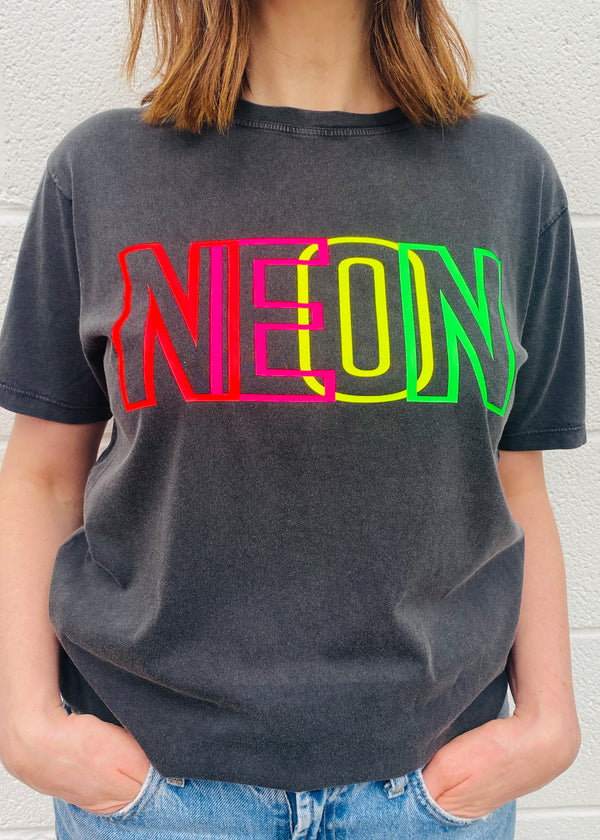 Neon graphic t shirt