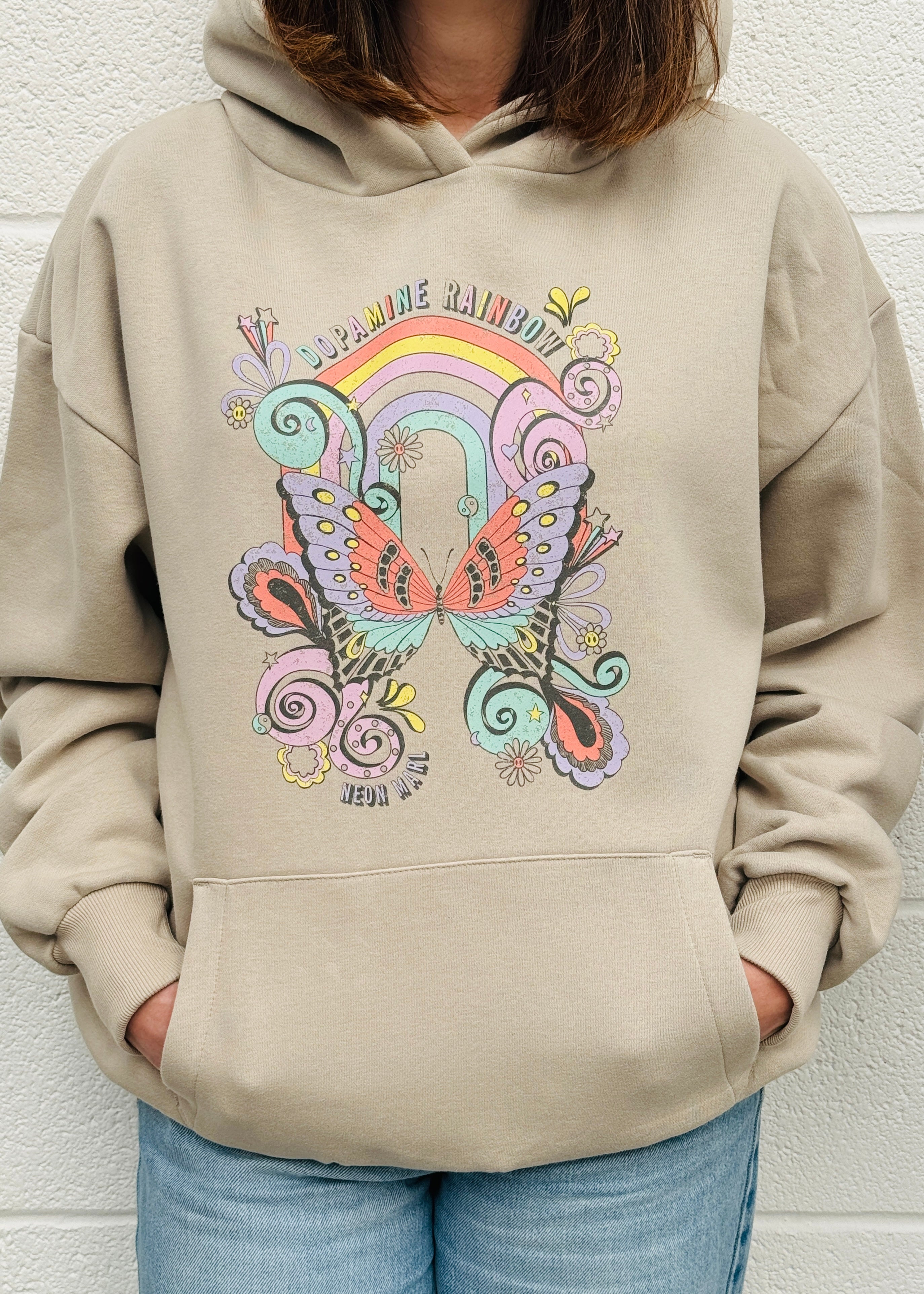 Hoodie with butterfly on sale