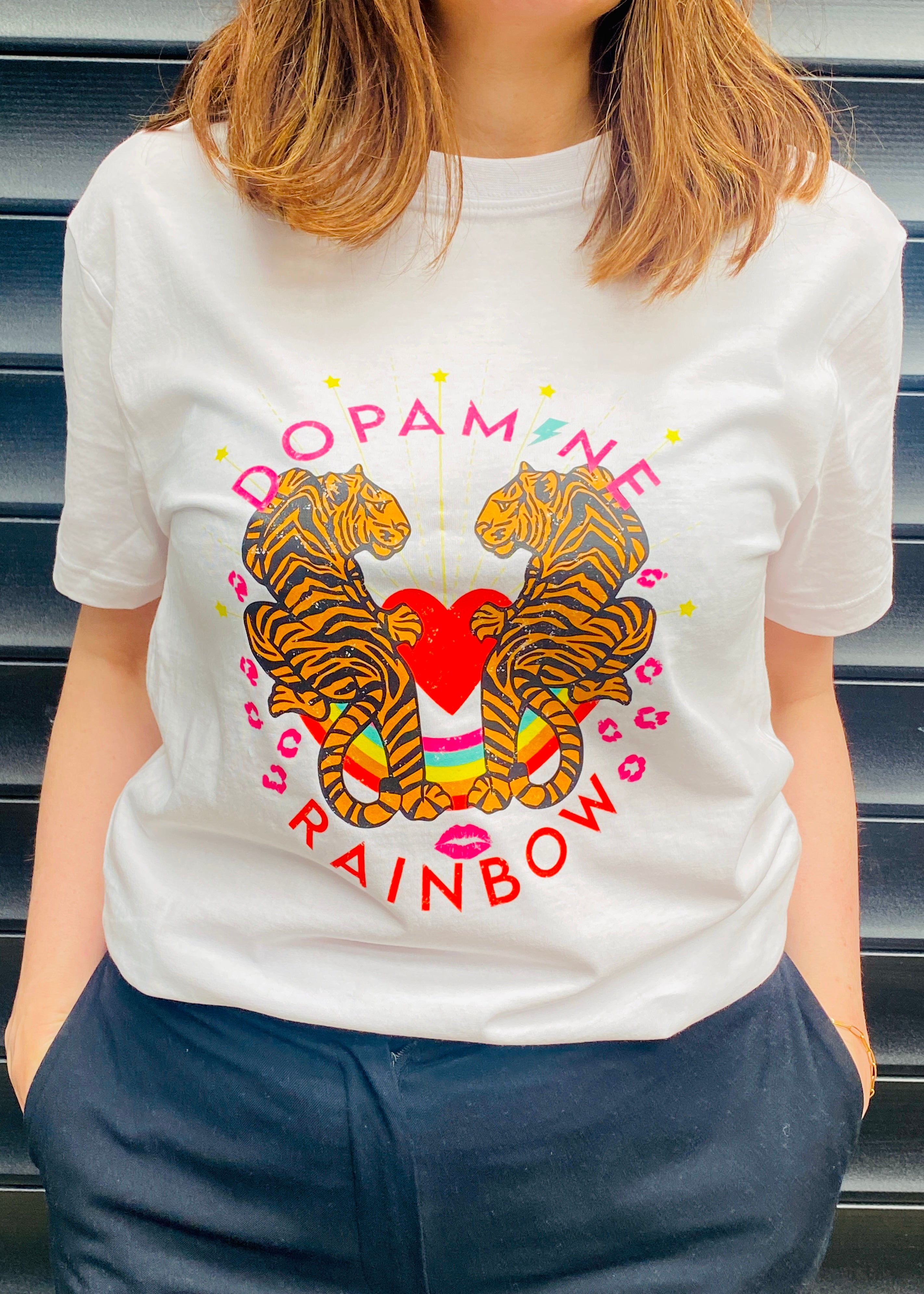 Dopamine Print Oversized T-Shirt