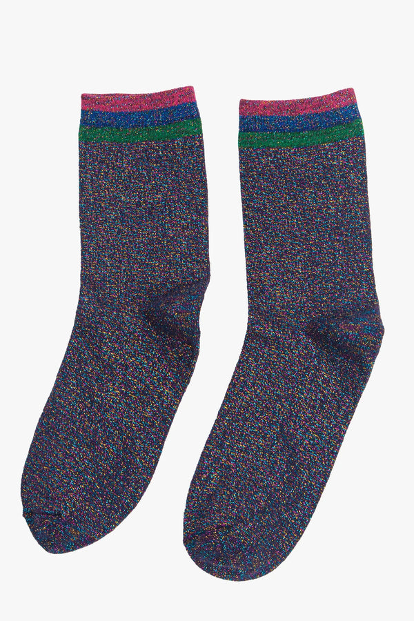 Purple Rainbow stripe socks