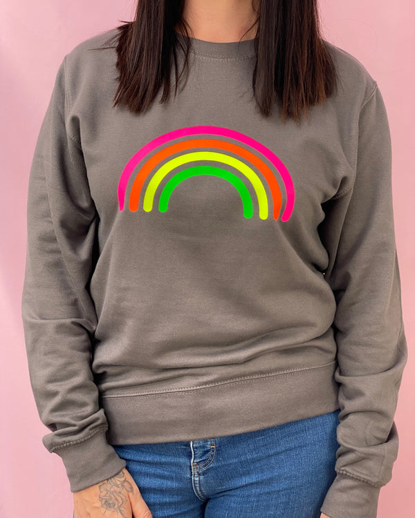 Multi Neon Rainbow print Sweatshirt