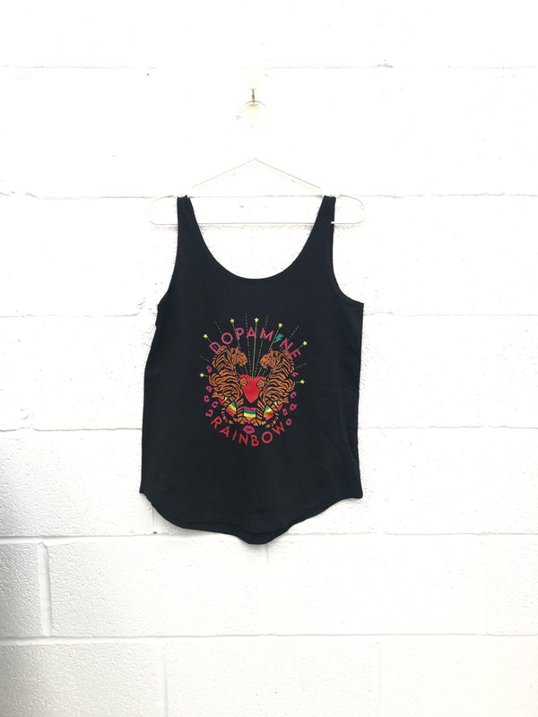 Item 147 Black DOPAMINE RAINBOW Vest Size XS