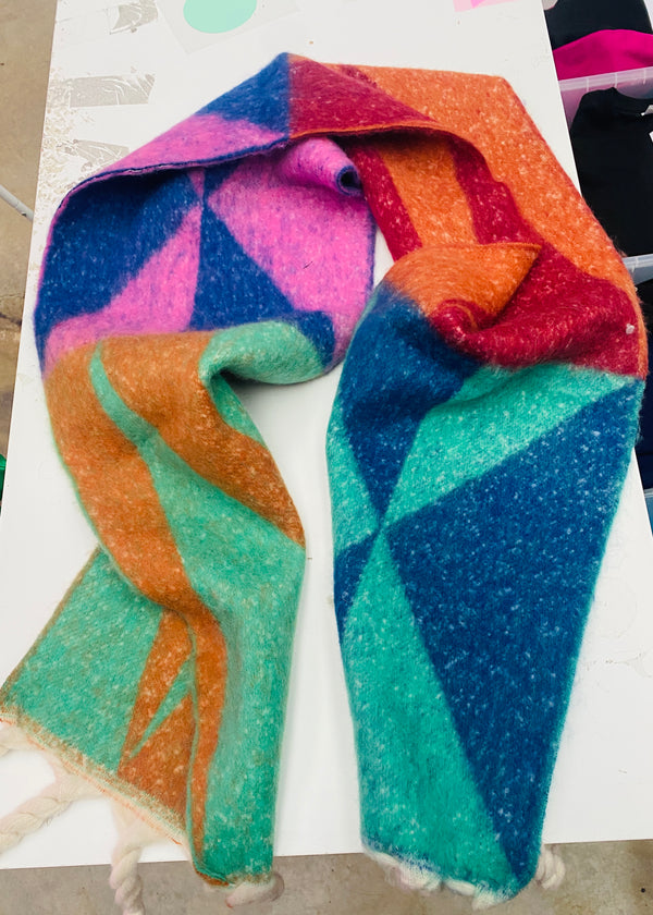 Rainbow Chevron scarf