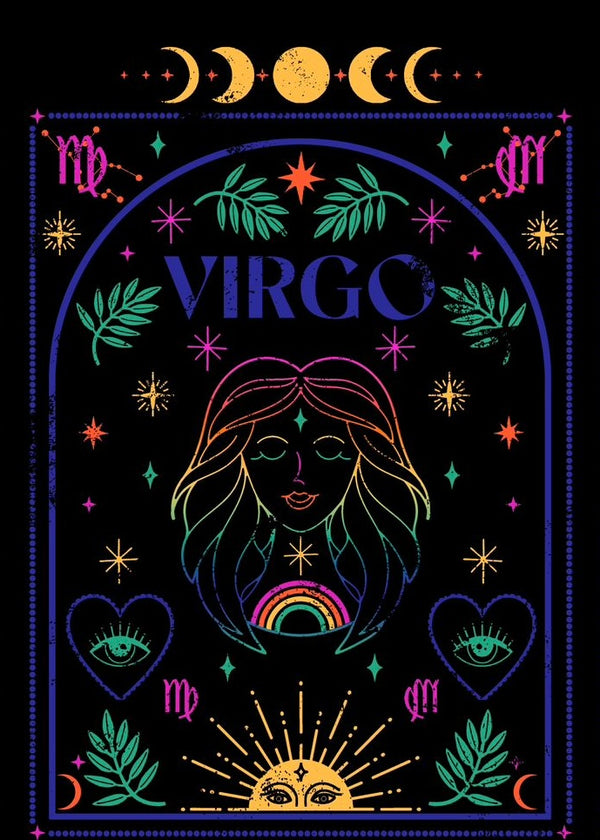 Rainbow Zodiac star sign t shirt