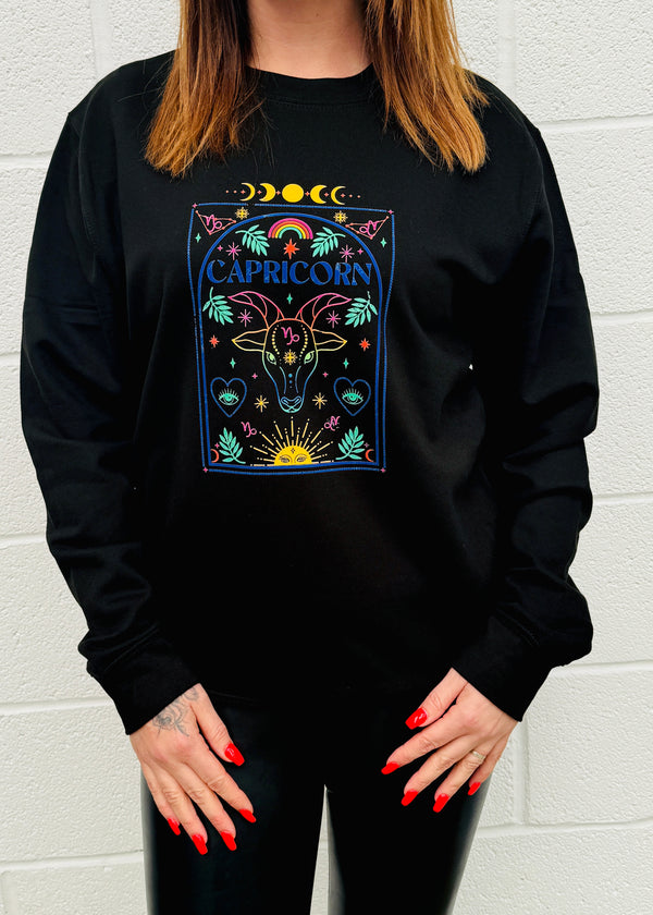 Capricorn Rainbow Zodiac Sweatshirt