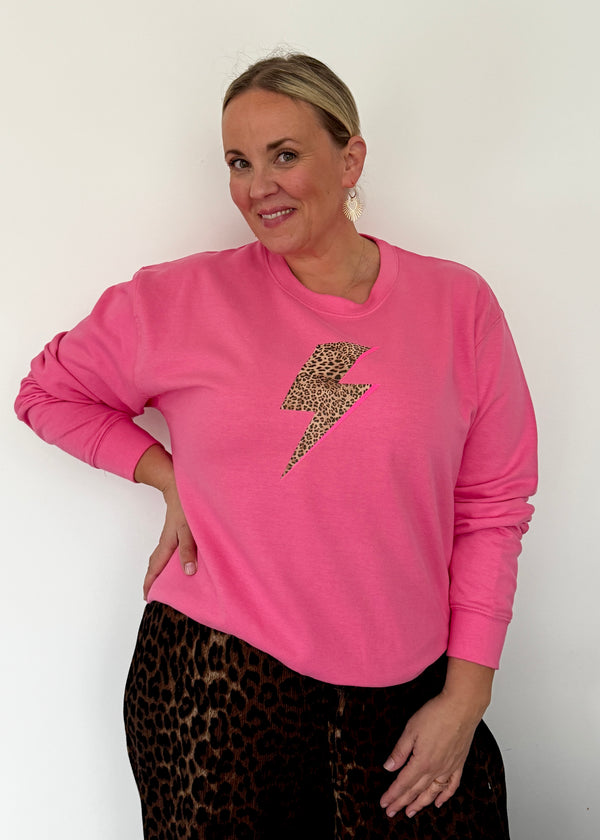 CANDY LEOPARD BOLT FLASH sweatshirt