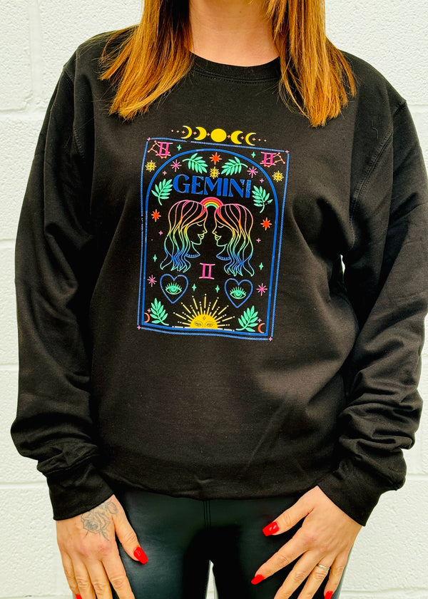 Gemini Rainbow Zodiac Sweatshirt