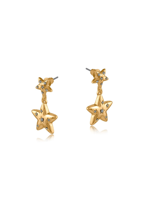 Gold Estelle Star earrings