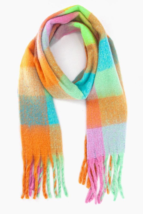 Pastel check scarf