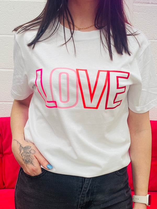 Neon Love t shirt