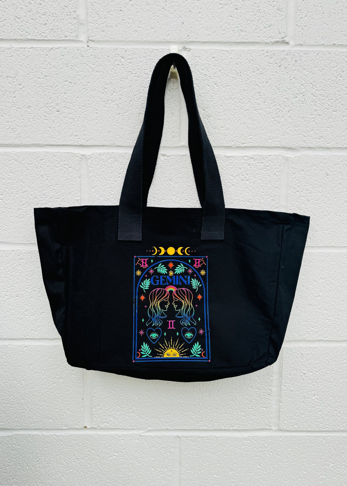 Rainbow Zodiac star sign tote bag – Neon Marl