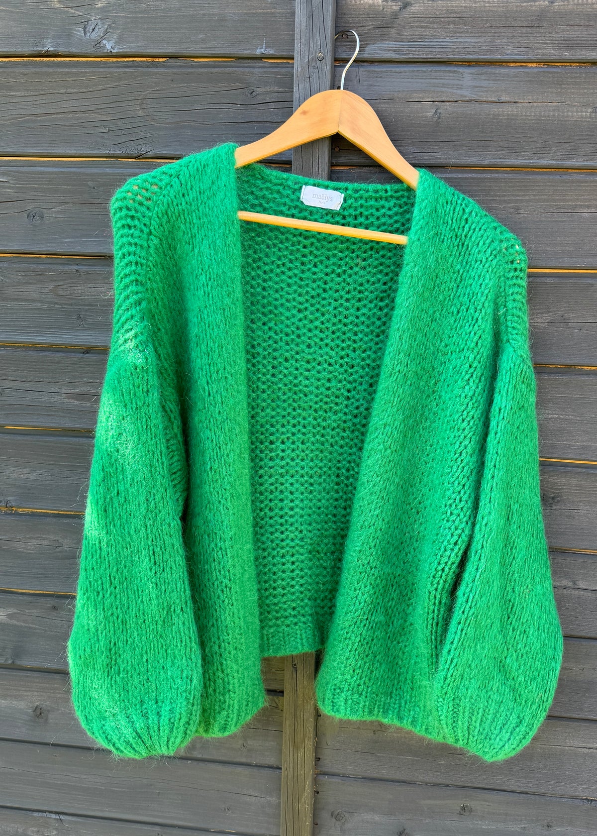 トップス NEONSIGN mohair cardigan NEONSIGN mohair cardigan Emerald Green mohair blend cardigan