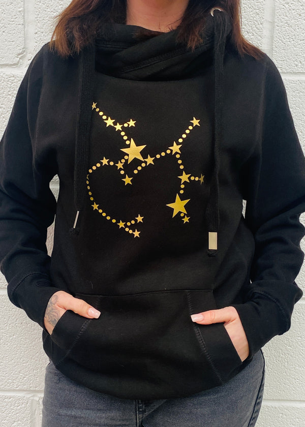 STAR SIGN CONSTELLATION cowl hoodie