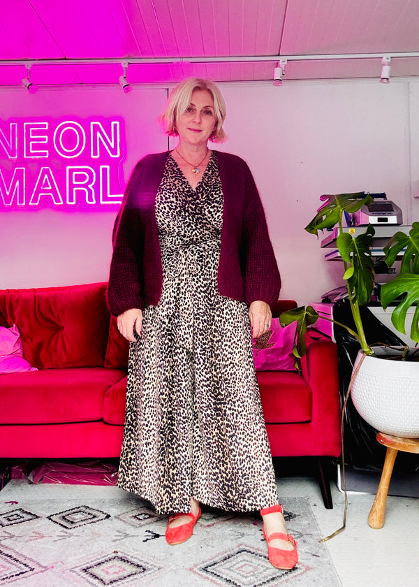 Neutral Leopard print jumpsuit