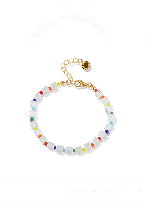 Rainbow bead bracelet