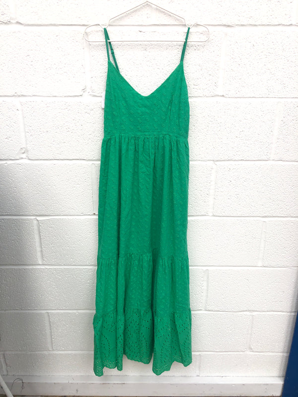 Item 115 Green STRAPPY SUMMER DRESS Size S