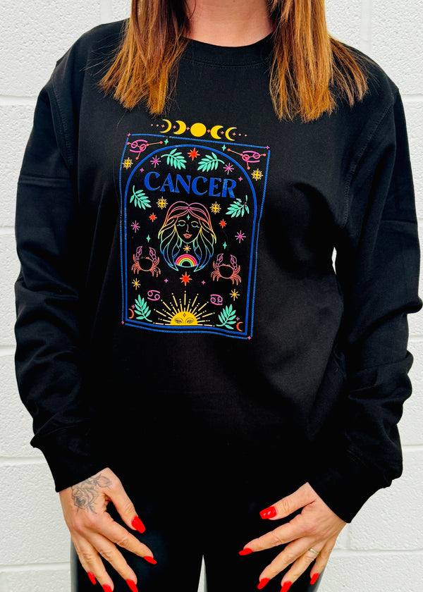 Cancer Rainbow Zodiac Sweatshirt