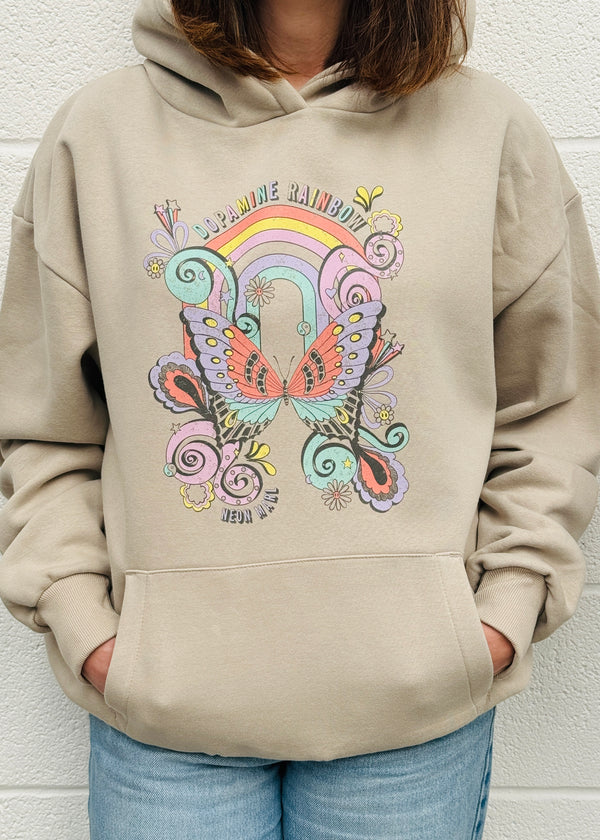 STONE DOODLE BUTTERFLY Heavyweight Hoodie