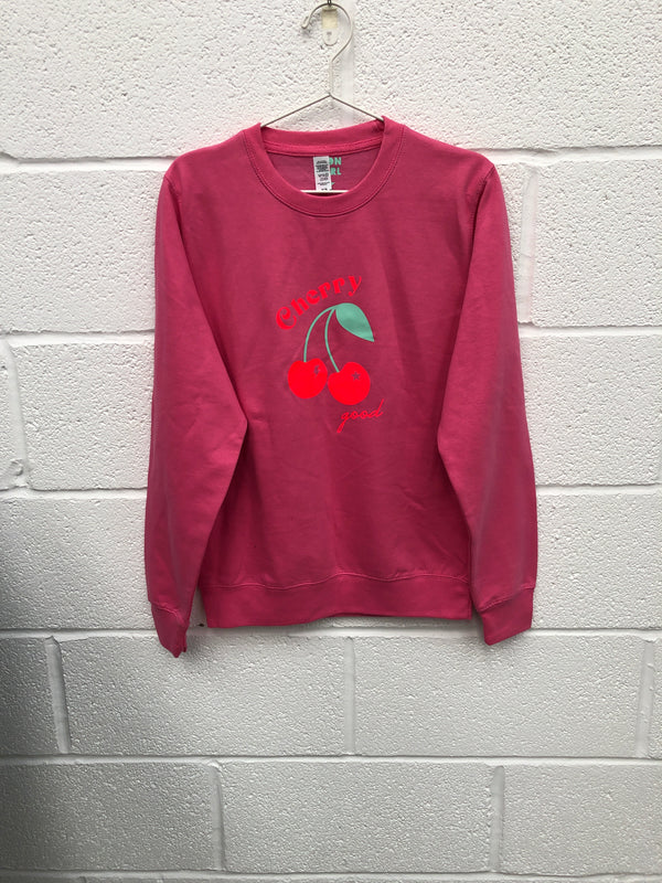 Item 17 Candy Pink CHERRY GOOD Sweatshirt Size XS