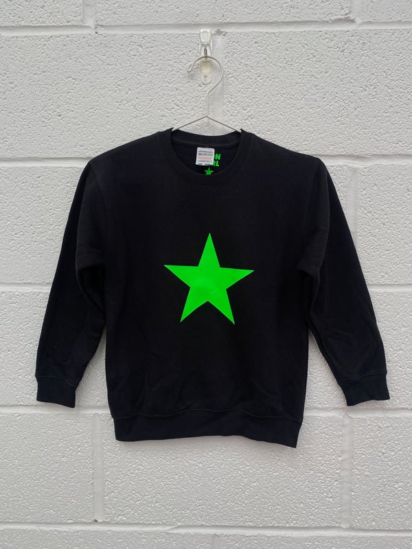 Black green Star Sweatshirt