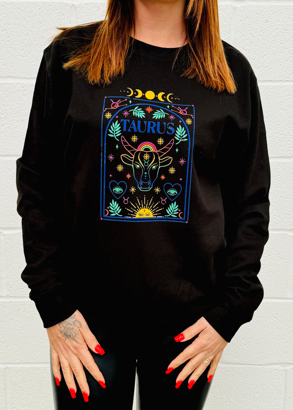 Taurus Rainbow Zodiac Sweatshirt