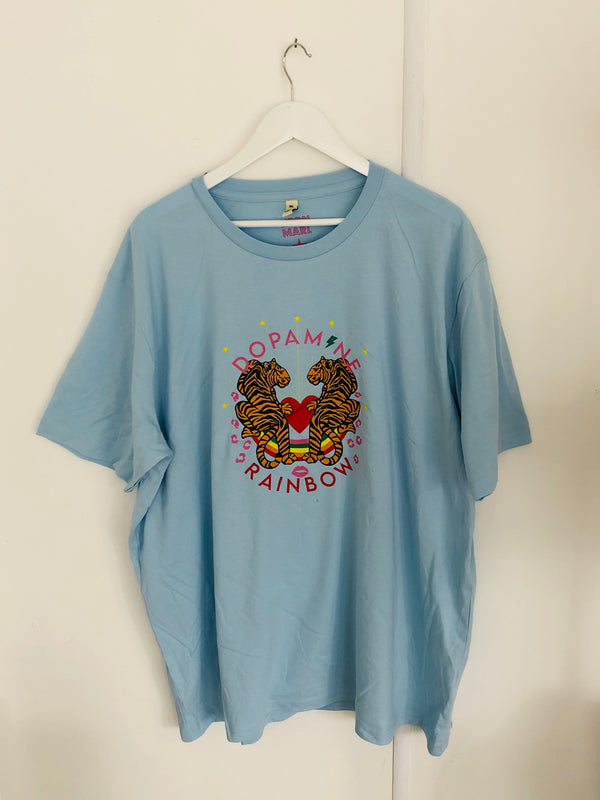 Item 63 Blue DOPAMINE RAINBOW T-Shirt Size 3XL