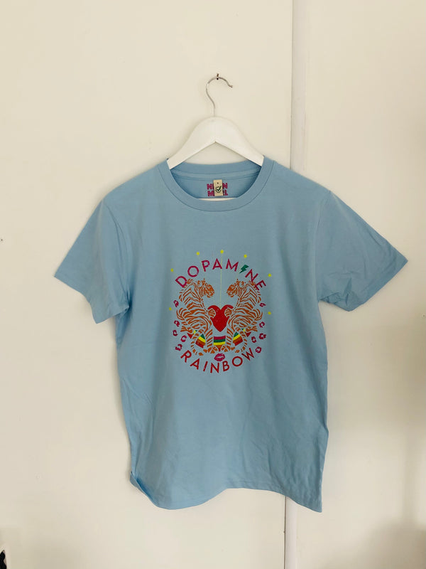 Item 57 Blue DOPAMINE RAINBOW T-Shirt Size S