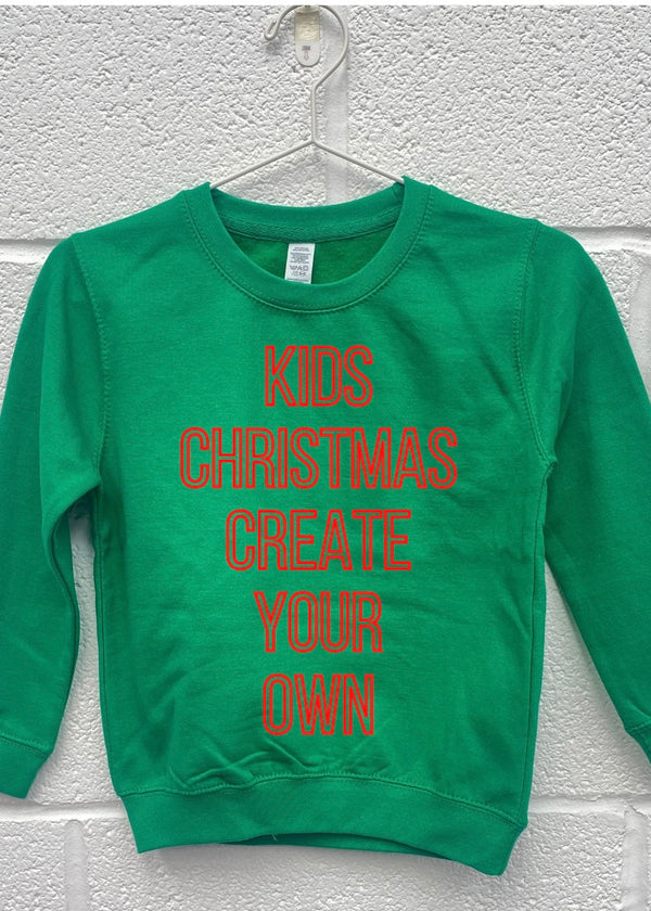 Create your own Kids Christmas Sweatshirt
