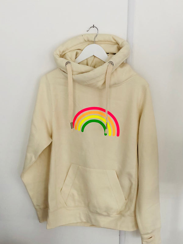 Item 100 Milkshake MULTI NEON RAINBOW Hoodie Size M