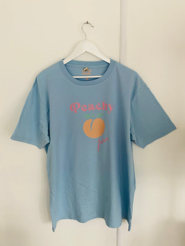 Item 62 Blue PEACHY FINE T-Shirt Size XXL