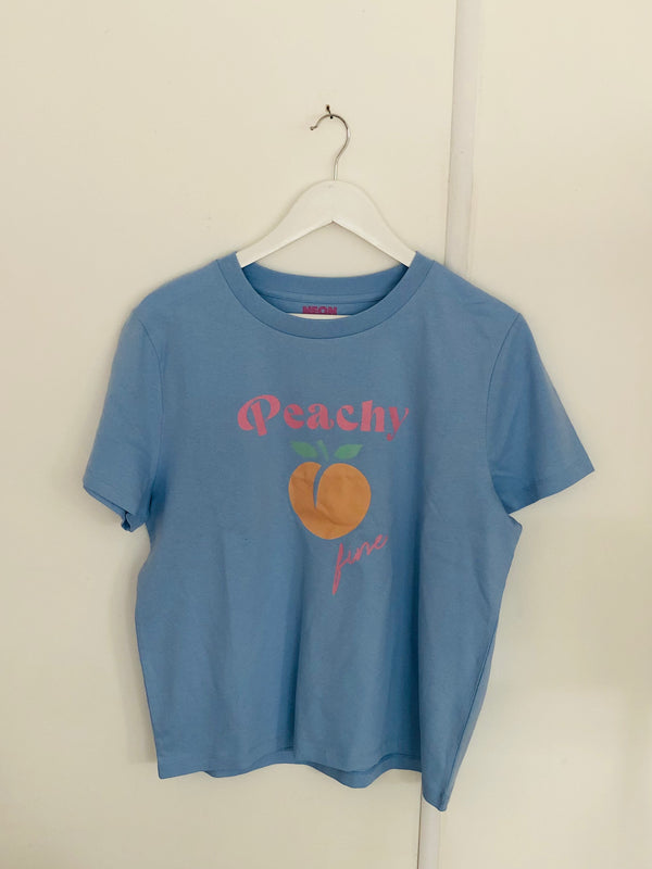 Item 167 Baby Blue PEACHY FINE T-Shirt Size L