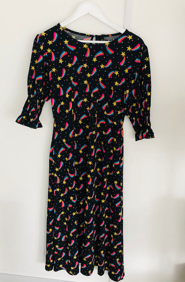 Item 42-43 Black RAINBOW SHOOTING STAR DRESS Size S