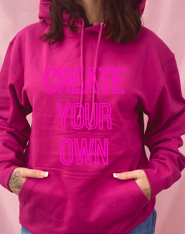 Make your own zip top up hoodie