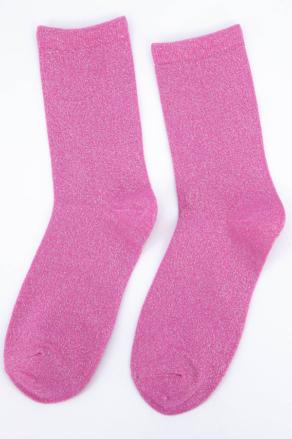 Pink glitter socks