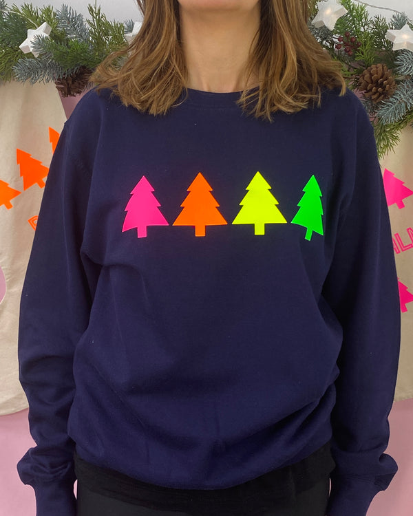 Christmas NEON TREES sweatshirt