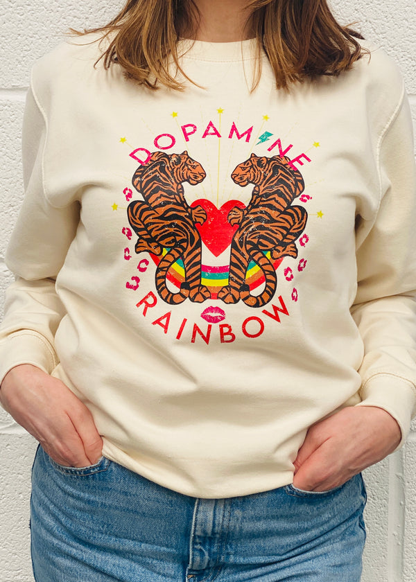 Dopamine Rainbow sweatshirt