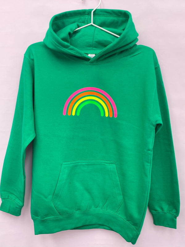 Neon marl rainbow hoodie hotsell