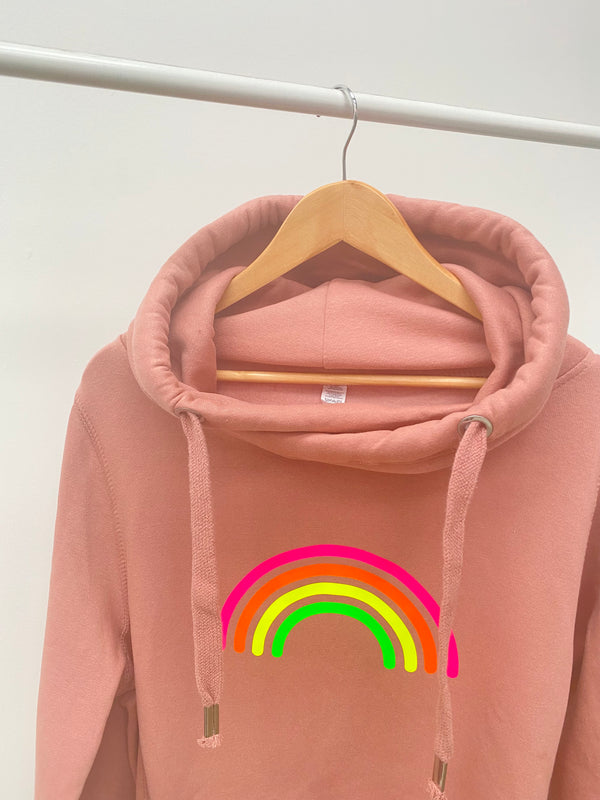 Neon marl 2025 rainbow hoodie