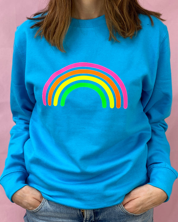 Rainbow print sweatshirt Clearance